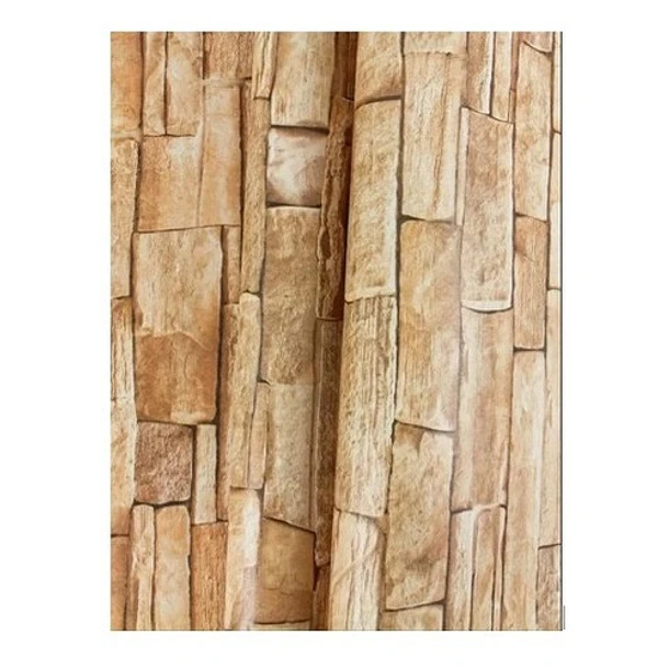 PAPEL MURAL PIEDRA MARRON - 1