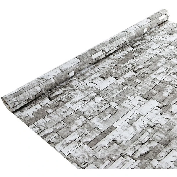 PAPEL MURAL PVC GRIS VARIOS TONOS - 1