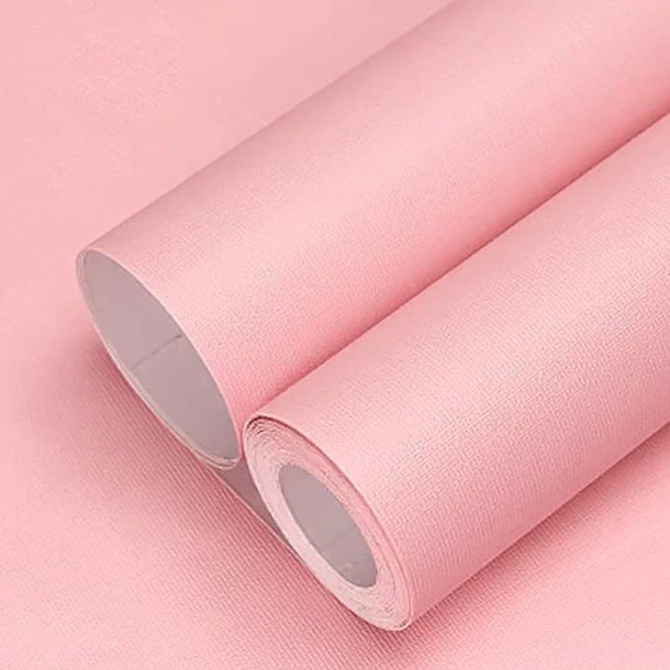 PAPEL MURAL AUTOADHESIVO ROSA PACK 5 ROLLOS - 1