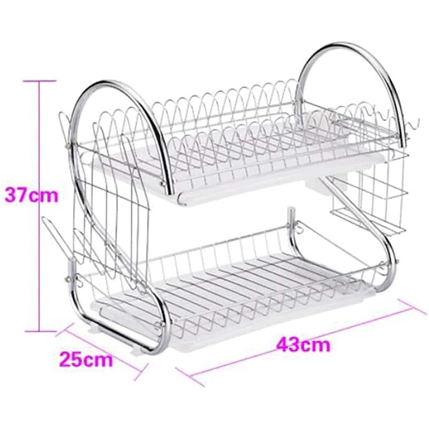 SECAPLATOS DE 2 NIVELES: ELEGANCIA Y FUNCIONALIDAD PARA TU COCINA - 1
