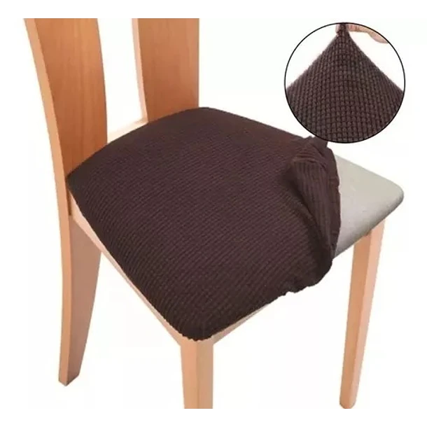 FUNDA ASIENTO CUADRILLE PACK 4 UNIDADES CAFÉ - 1