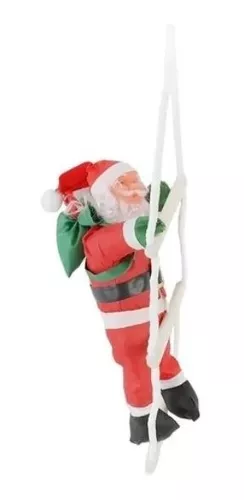 VIEJITO PASCUERO ADORNO NAVIDAD COLGANTE ESCALERA 60CM - 1