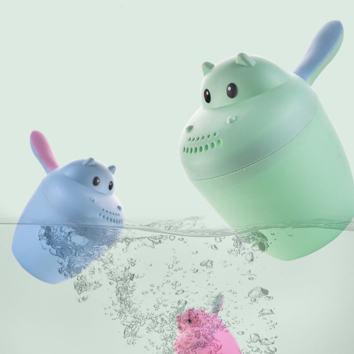 REGADERA DE BAÑO Y JUEGO ACUÁTICO HIPPO PARA NIÑOS ROSADO - 3