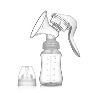 EXTRACTOR DE LECHE BEYAI BLANCO MATERNA MANUAL MÁS CHUPETE 150ML - 1