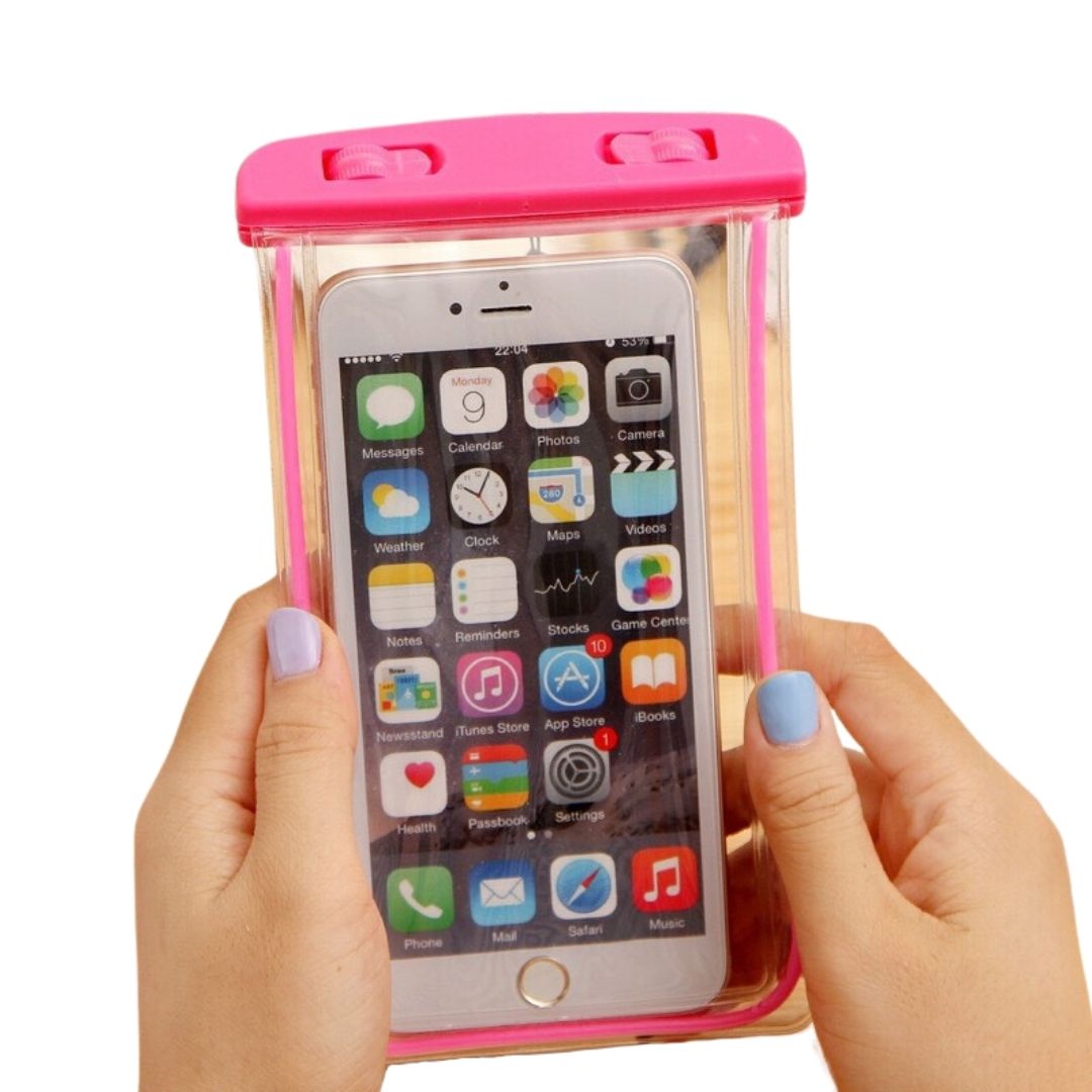 FUNDA BABYLUNA UNIVERSAL IMPERMEABLE Y TOUCH SMARTPHONES IPX68 ROSADO - 2