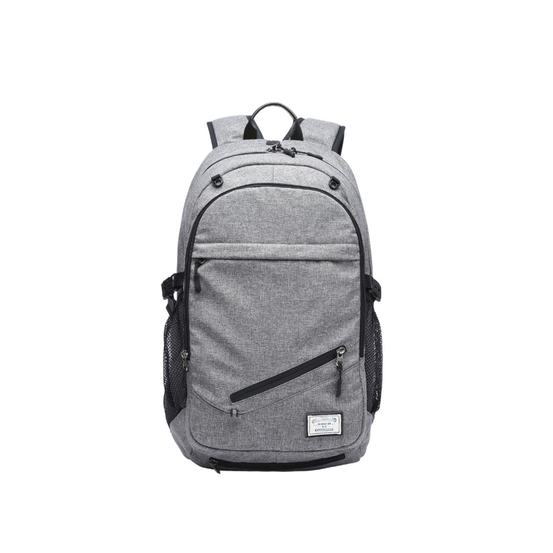 MOCHILA BABYLUNA GRIS IMPERMEABLE CON CARGA USB Y MALLA PORTA BALÓN - 3