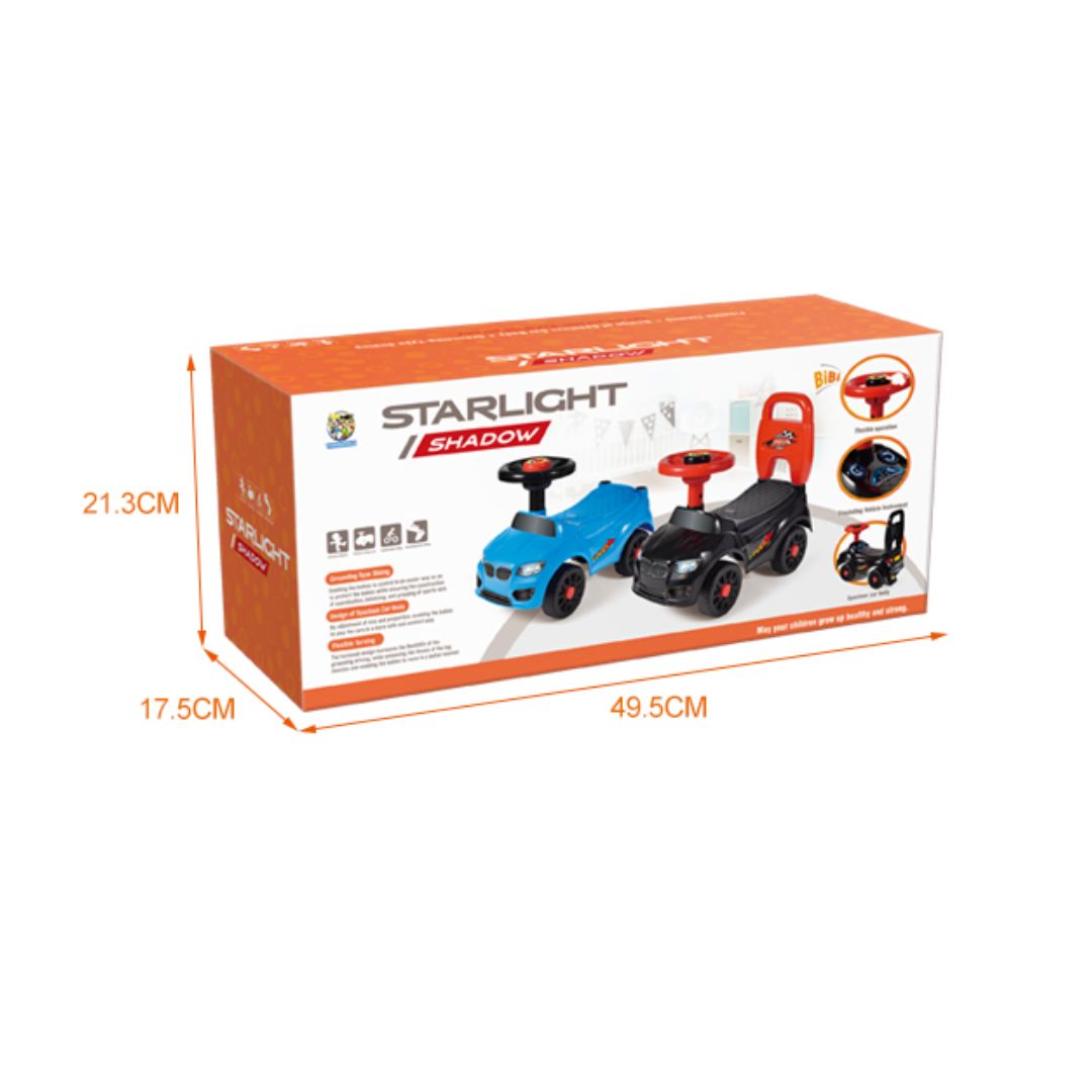 AUTO CORREPASILLOS ANDADOR PARA NIÑOS CON SONIDO NEGRO - 4