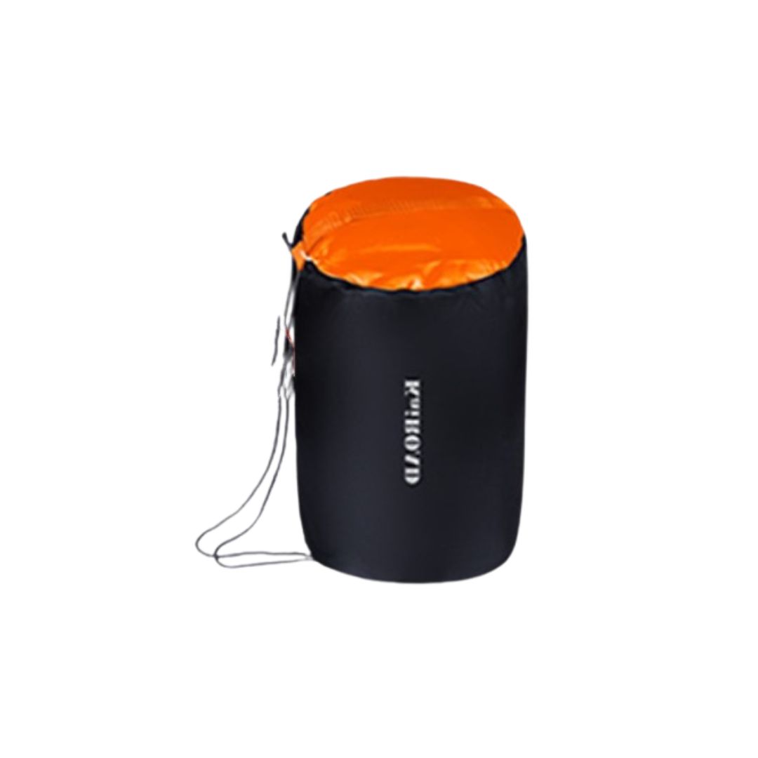 SACO DE DORMIR BABYLUNA CAMPING 1800G CON GORRO PLAYA CABAÑA ALGODÓN NARANJO - 2