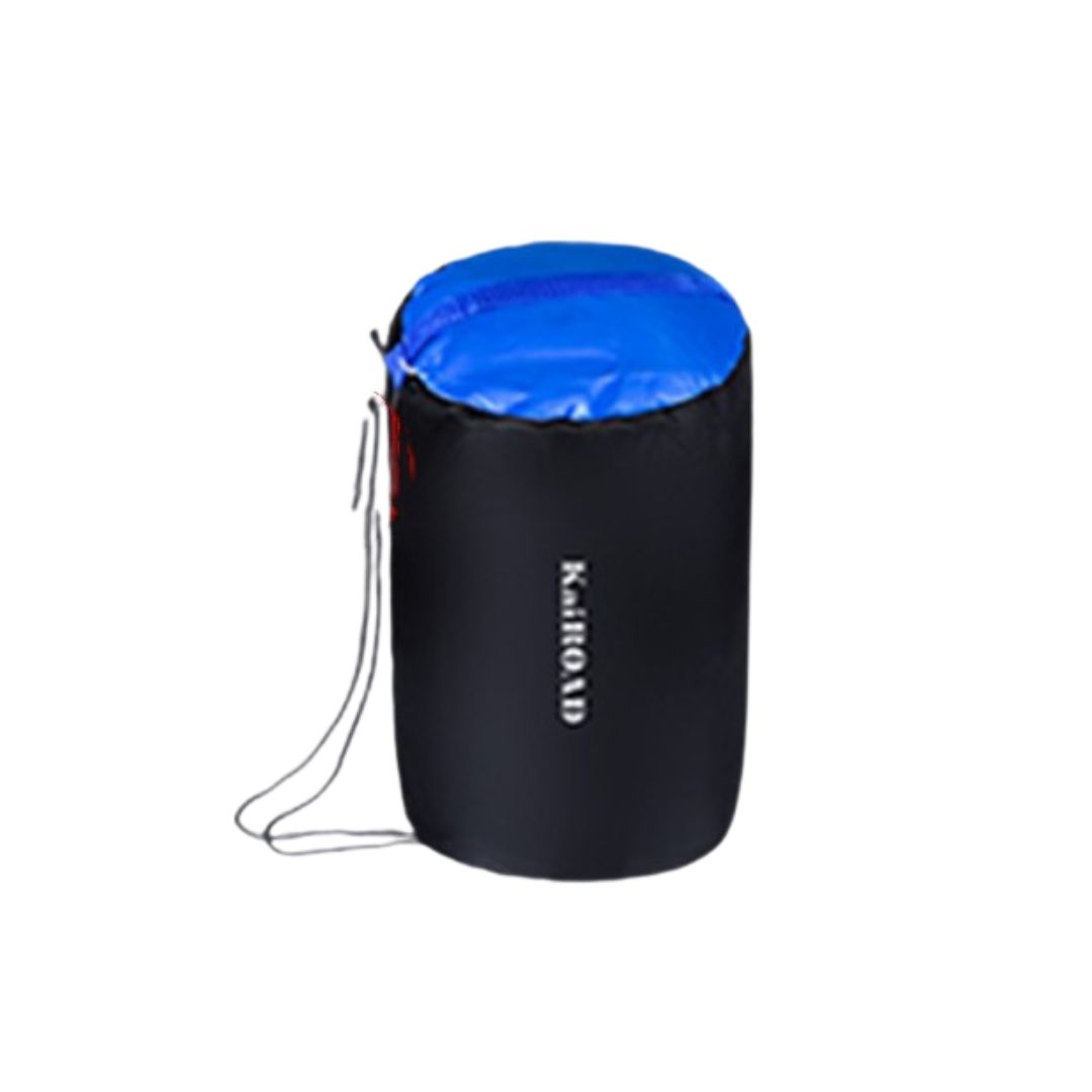 SACO DE DORMIR BABYLUNA CAMPING 1800G CON GORRO PLAYA CABAÑA ALGODÓN AZUL - 2