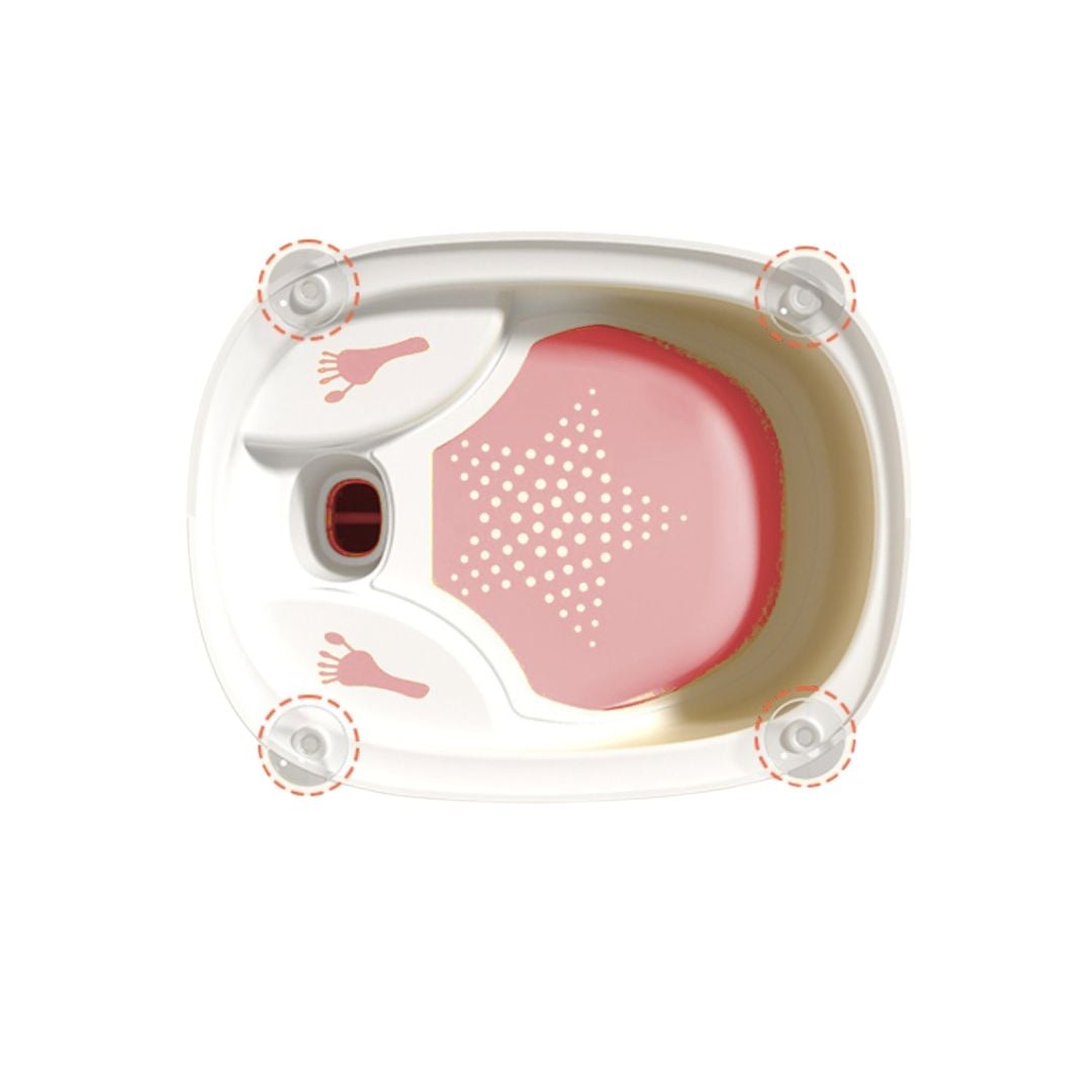 SILLA DUCHA BABYLUNA O ASIENTO BAÑO PARA BEBÉ ROSADO - 2
