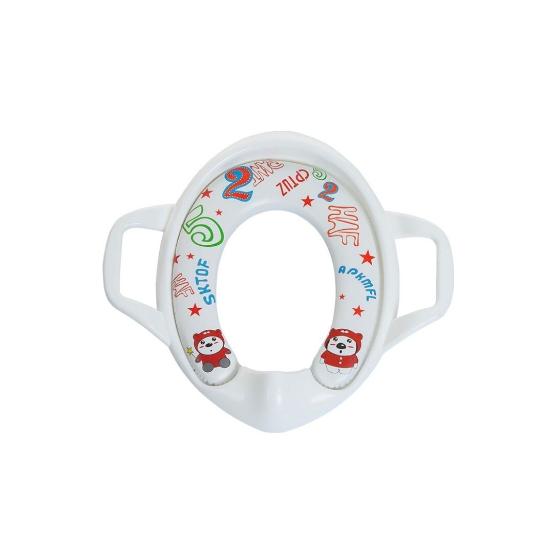 ADAPTADOR BABYLUNA WC SUAVE Y ACOLCHONADO CON ASAS BEBÉ BLANCO - 1