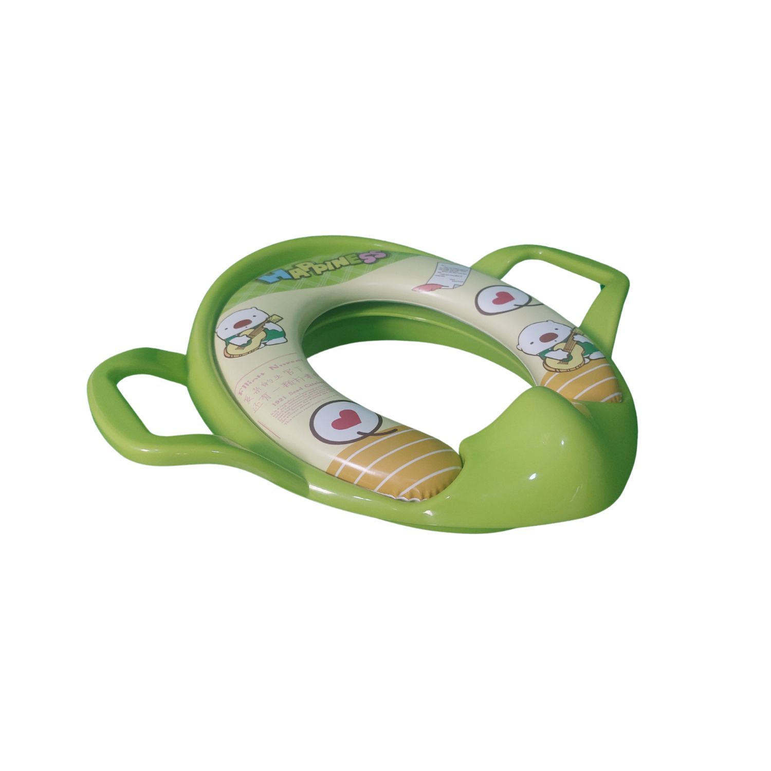 ADAPTADOR BABYLUNA WC SUAVE Y ACOLCHONADO CON ASAS BEBÉ VERDE - 3