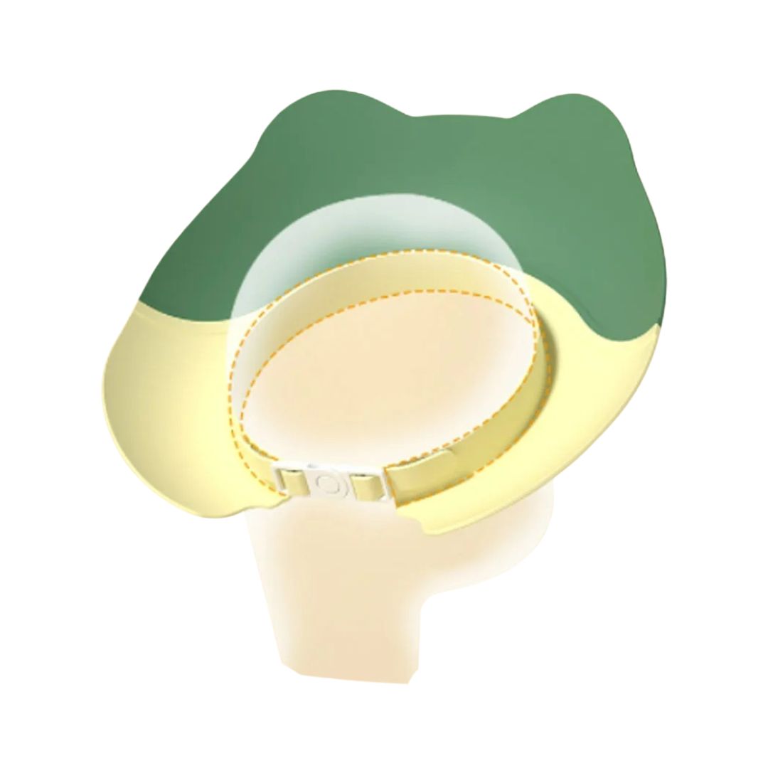 GORRO BAÑO BABYLUNA VISERA DUCHA ANIMAL PARA BEBÉ VERDE - 4
