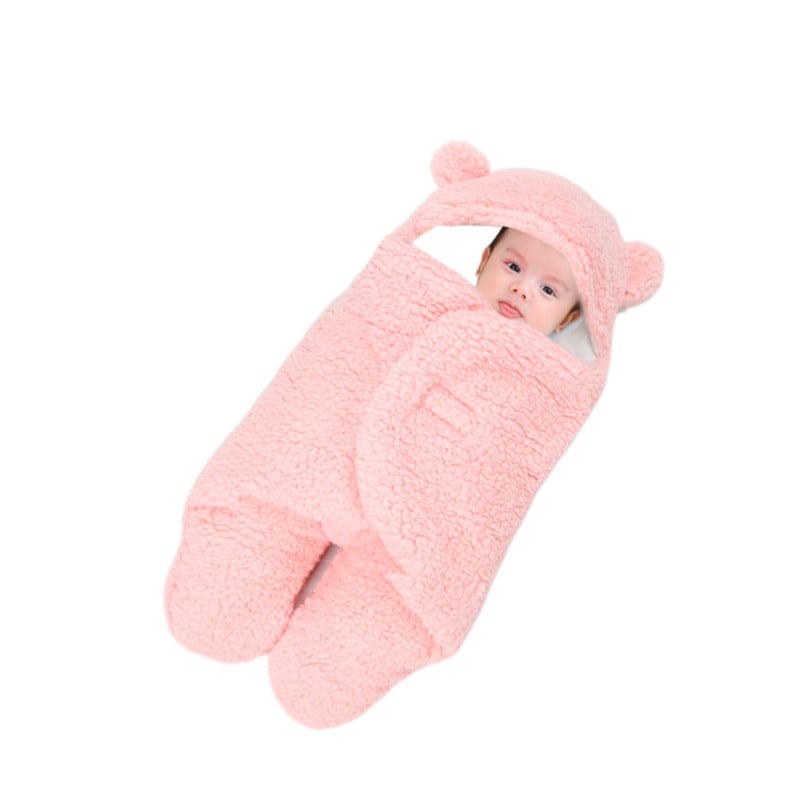 SACO BABYLUNA MANTA ENVOLTURA DORMIR BEBÉ 0 A 3 MESES ROSADO - 1