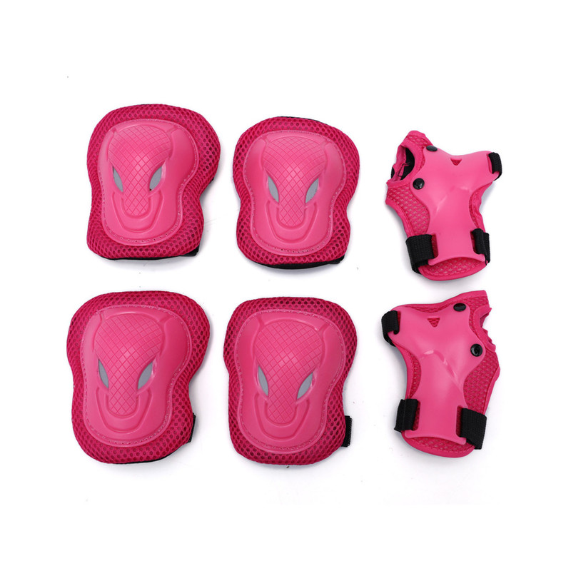 KIT PROTECCIÓN BABYLUNA NIÑOS BICICLETA PATINAJE ANTIGOLPES ROSADO - 1