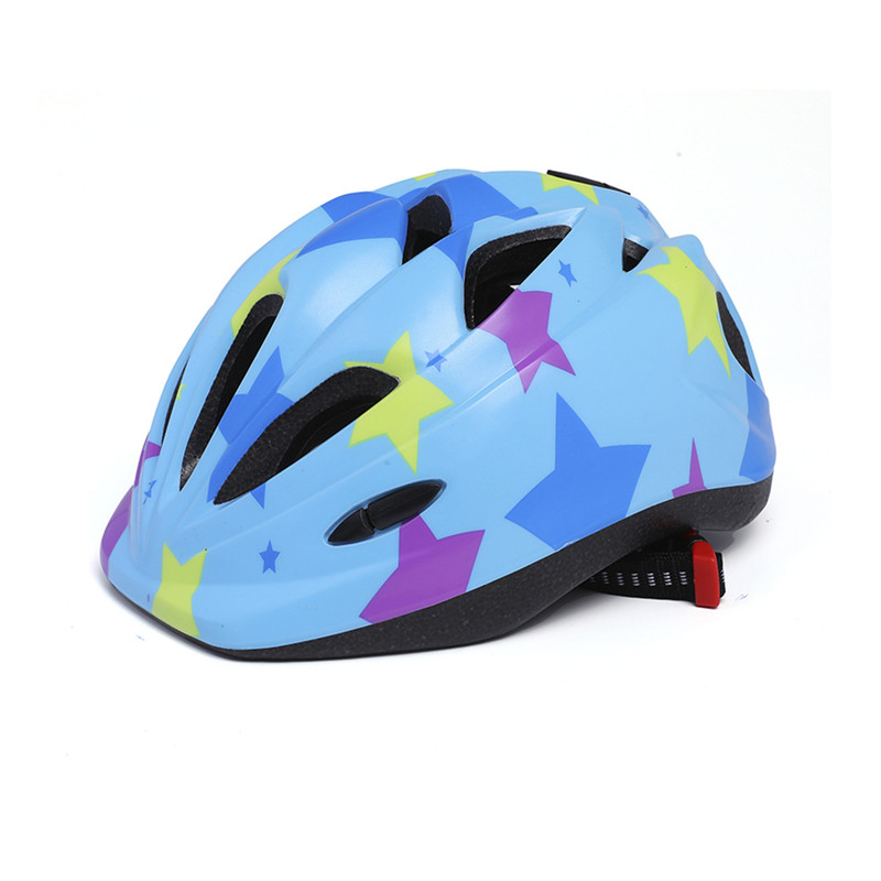 CASCO BICICLETA BABYLUNA PATINAJE ANTIGOLPES CELESTE - 1