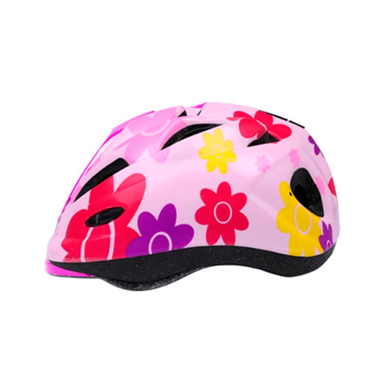 CASCO TODA ACTIVIDAD BABYLUNA Y KIT PROTECCIÓN BICICLETA PATINAJE ANTIGOLPES ROSADO - 2