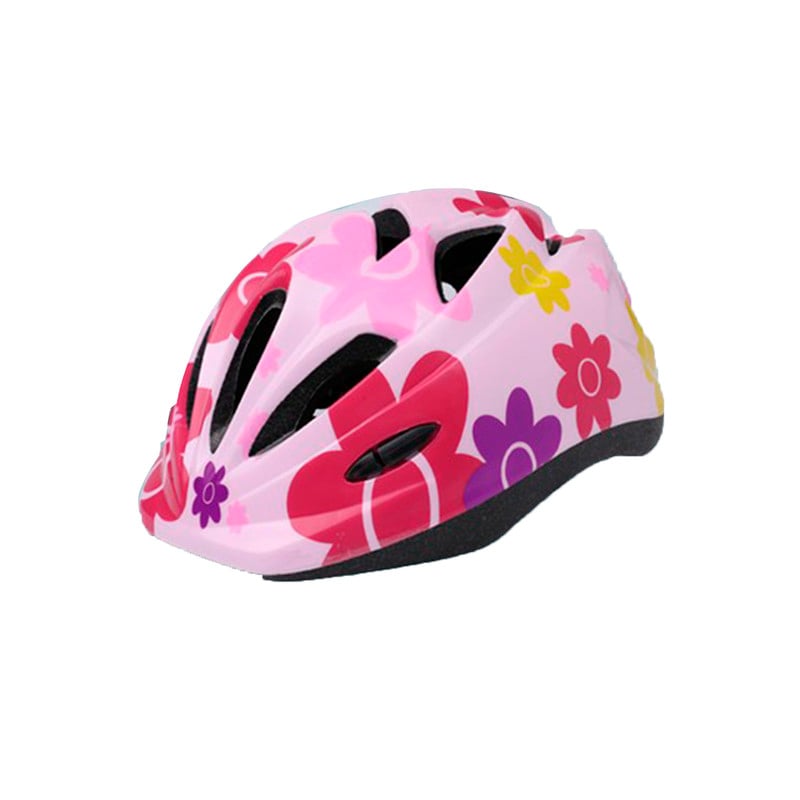 CASCO TODA ACTIVIDAD BABYLUNA Y KIT PROTECCIÓN BICICLETA PATINAJE ANTIGOLPES ROSADO - 4