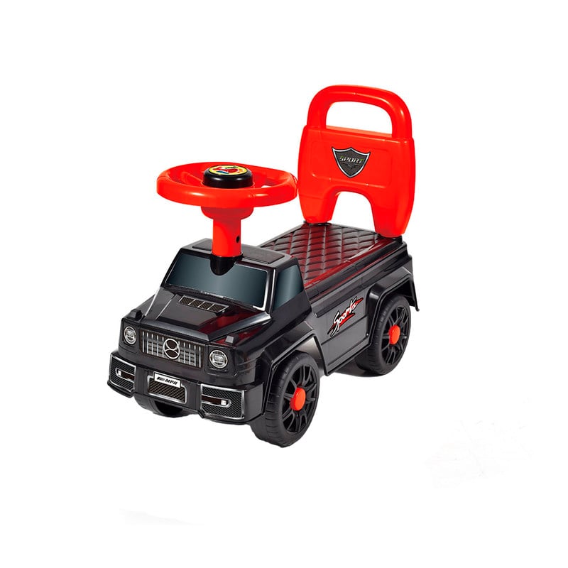 AUTO CORREPASILLOS Y ANDADOR INFANTIL CON SONIDO NEGRO - 1