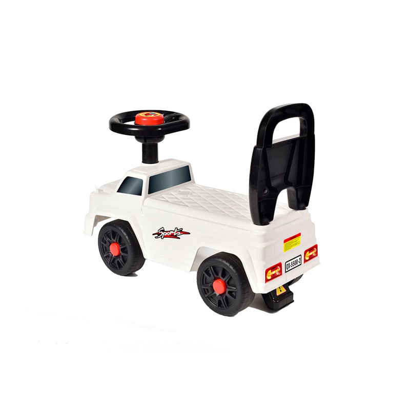 AUTO CORREPASILLOS Y ANDADOR INFANTIL CON SONIDO BLANCO - 4