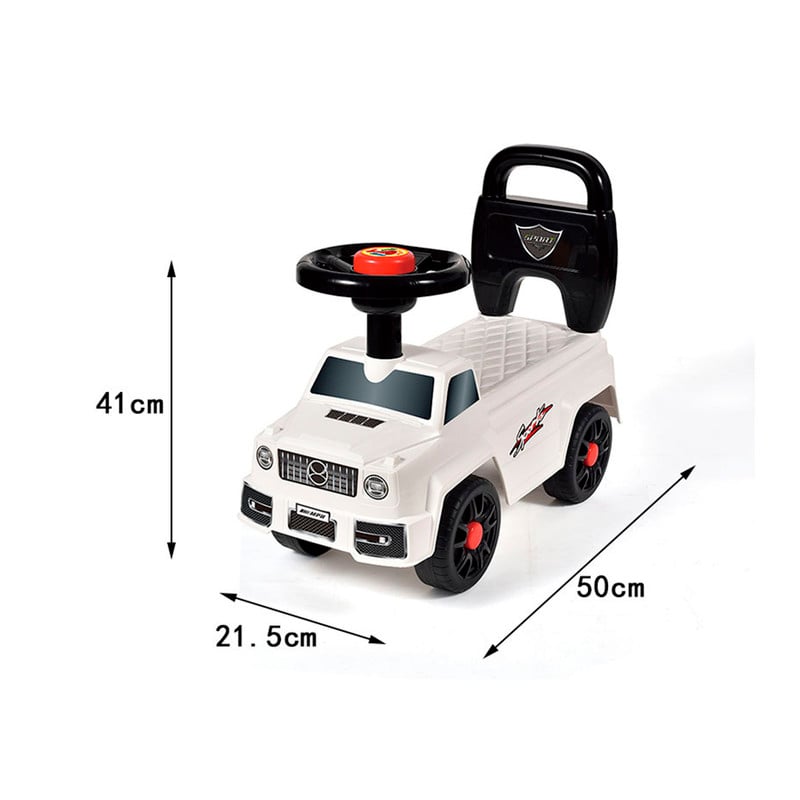 AUTO CORREPASILLOS Y ANDADOR INFANTIL CON SONIDO BLANCO - 5