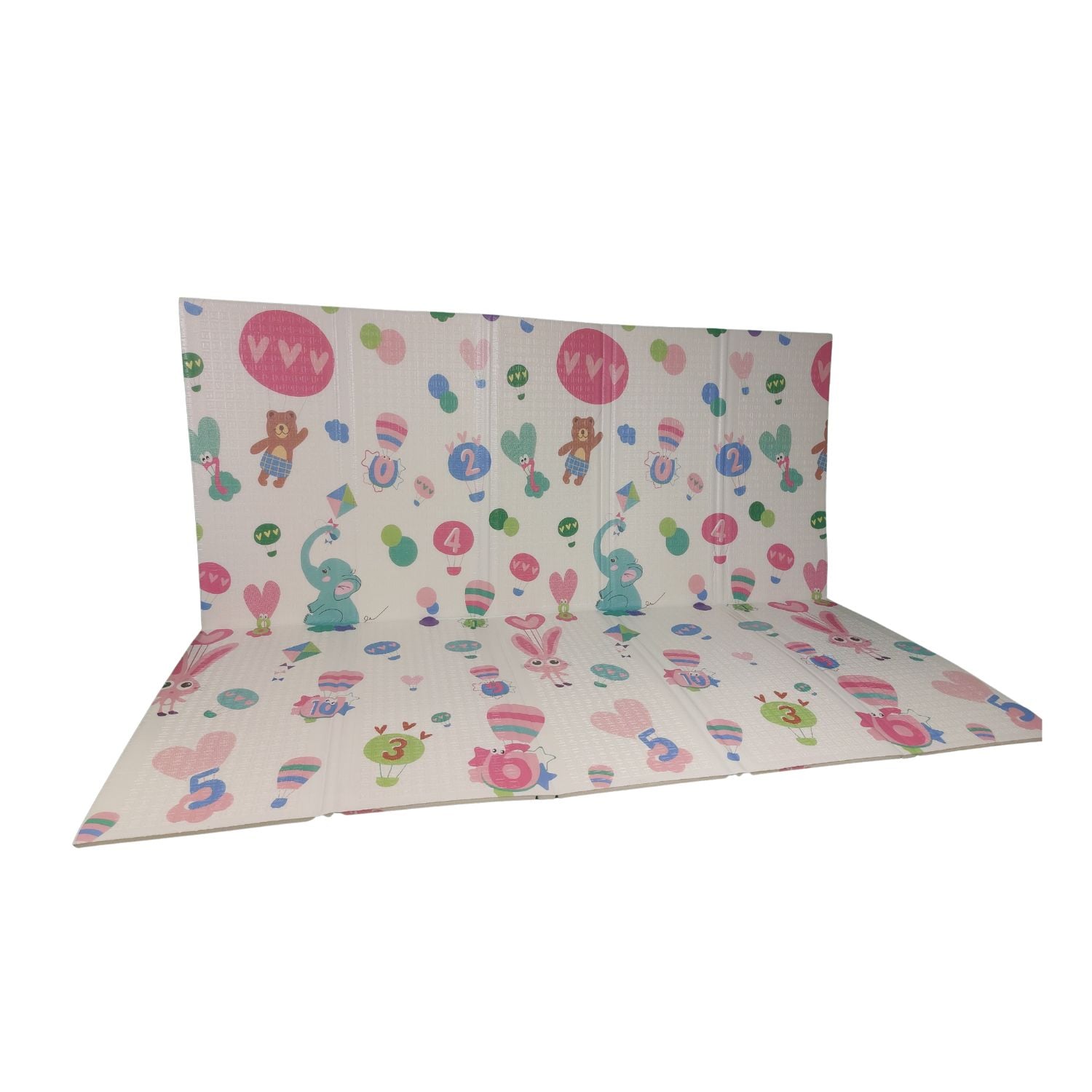ALFOMBRA BABYLUNA ANTIGOLPES BEBÉ CON BOLSO 150X200X1 CM OSOS Y VIAJES MULTICOLOR - 4