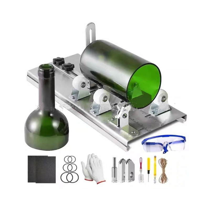 SET CORTADOR DE BOTELLAS DE VIDRIO CON 14 ACCESORIOS - 1