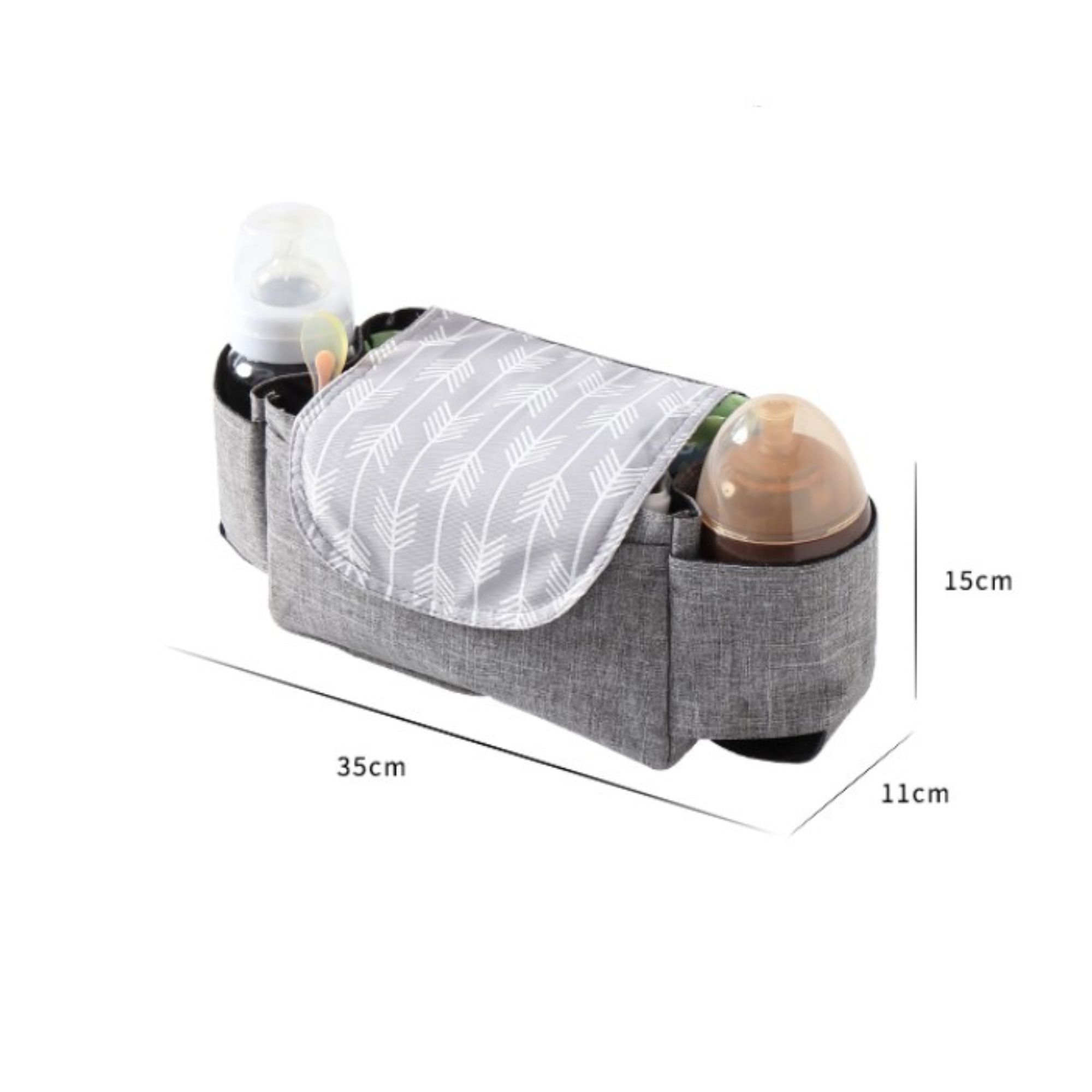 BOLSO BABYLUNA BOL COC DIN ORGANIZADOR COCHE IMPERMEABLE DINO GRIS - 7