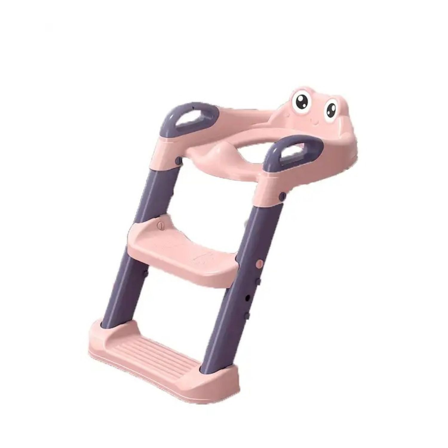 ASIENTO BABYLUNA ESC2 WC PNK Y ESCALERA ADAPTADOR PLEGABLE BAÑO NIÑOS ROSADO - 1
