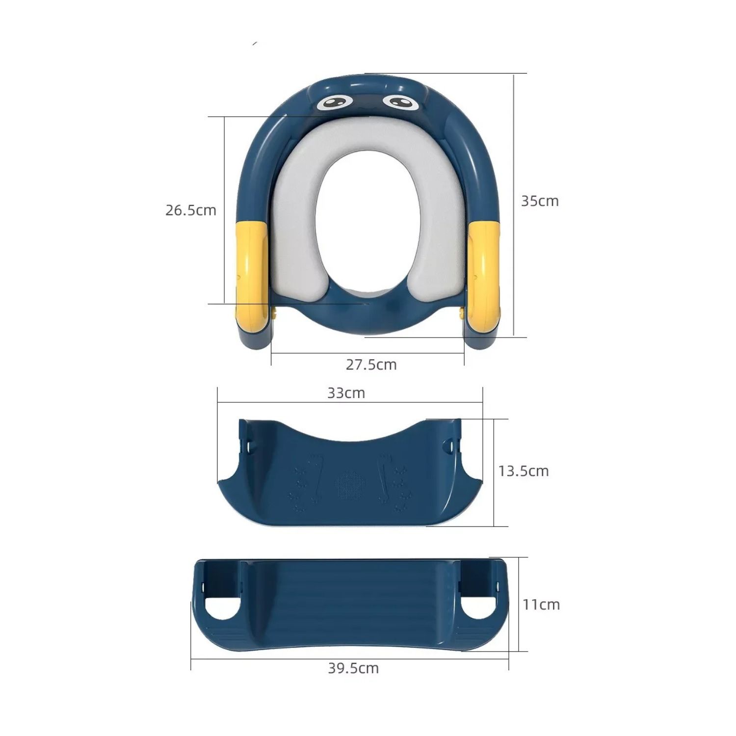 ASIENTO BABYLUNA ESC2 WC BLU Y ESCALERA ADAPTADOR PLEGABLE BAÑO NIÑOS AZUL - 5