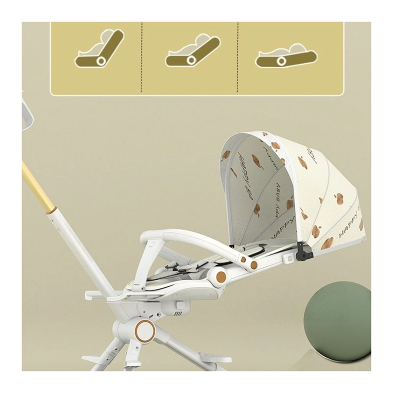 COCHE BABYLUNA PLEGABLE MÚLTIPLES POSICIONES AJUSTE 360 BLANCO - 7