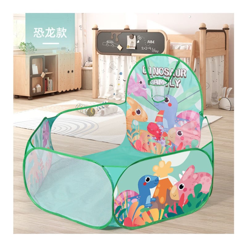 PISCINA BABYLUNA PELOTAS PLEGABLE CON 50 PELOTAS MULTICOLOR VERDE - 2