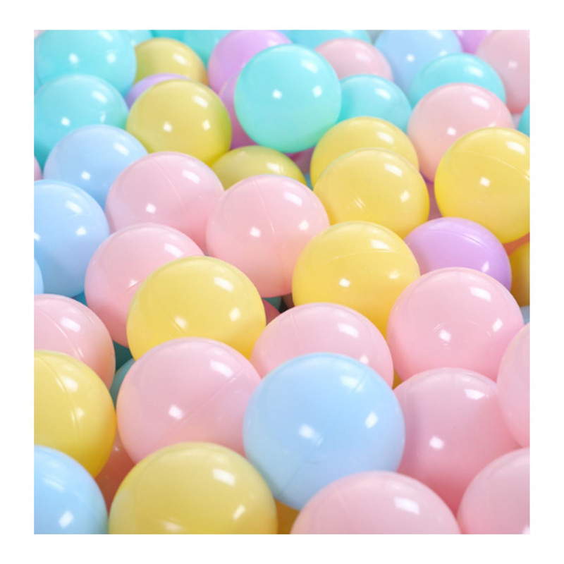 PISCINA BABYLUNA PELOTAS PLEGABLE CON 50 PELOTAS MULTICOLOR VERDE - 6