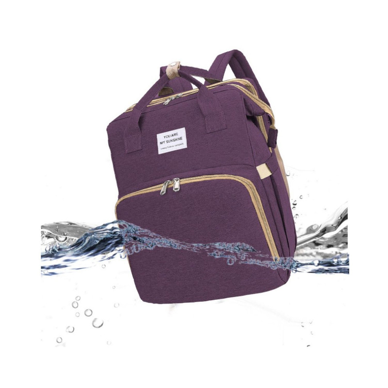 MOCHILA 3 EN 1 - BOLSO, CUNA Y MUDADOR PORTÁTIL ROJO - 6