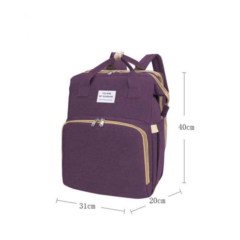 MOCHILA 3 EN 1 - BOLSO, CUNA Y MUDADOR PORTÁTIL ROJO - 7