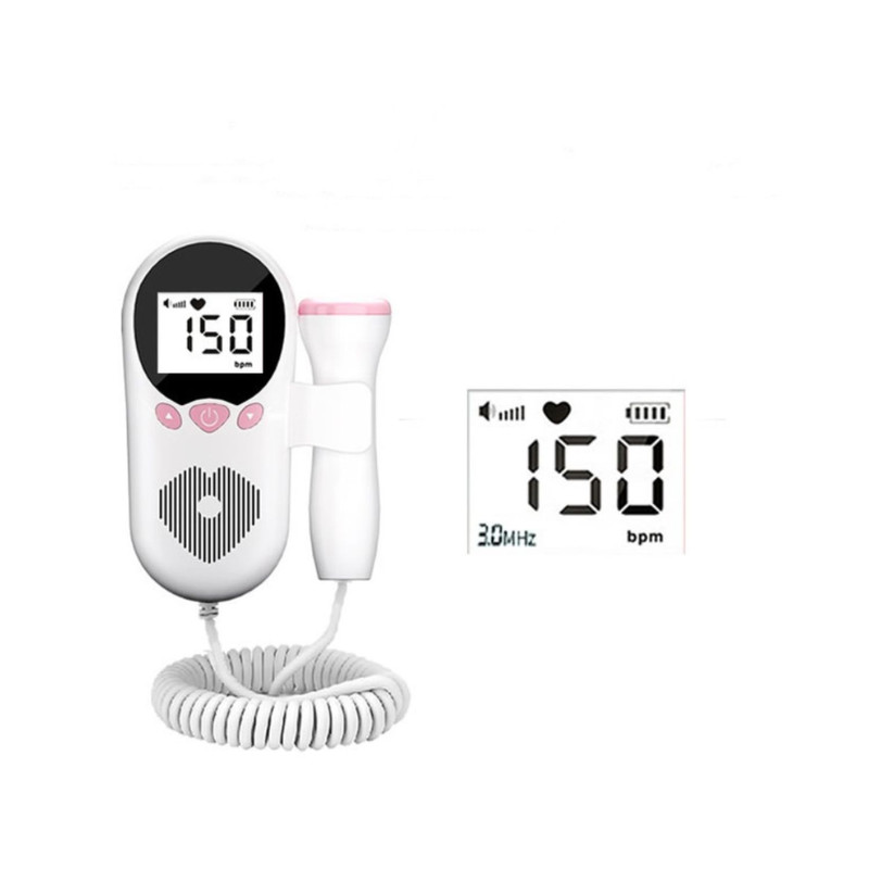 MONITOR FETAL DOPPLER PARA LATIDOS CORAZÓN BEBÉ CON GEL - 2