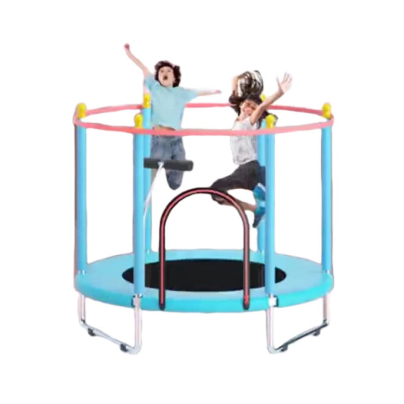 MINI TRAMPOLÍN CAMA ELÁSTICA 1.4M PARA NIÑO CELESTE - 1