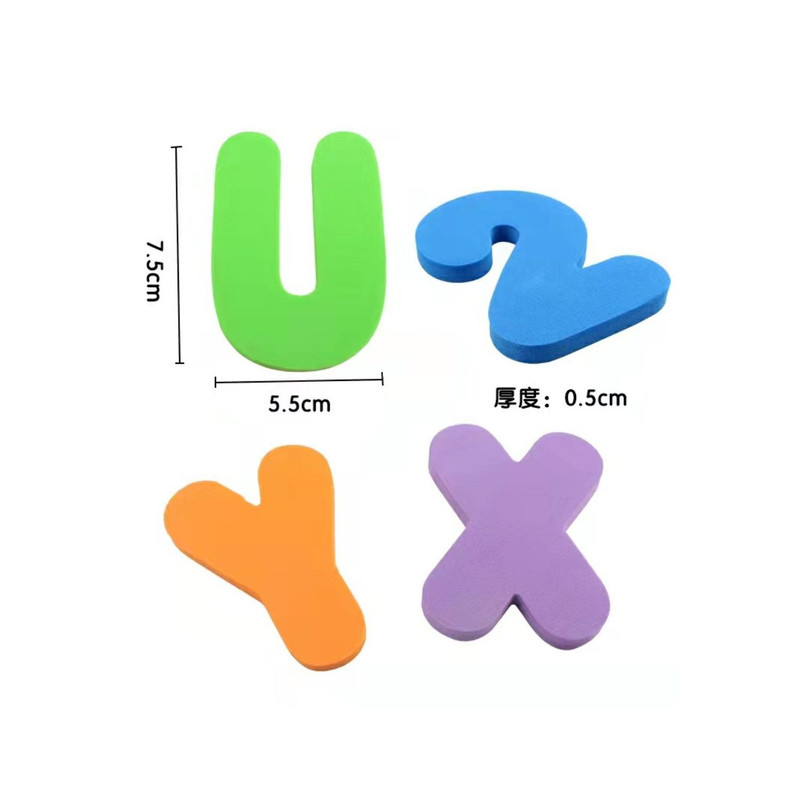 JUGUETE DIDÁCTICO DE LETRAS Y NÚMEROS FLOTANTES PARA BAÑO BEBÉ, 36 PCS - 4