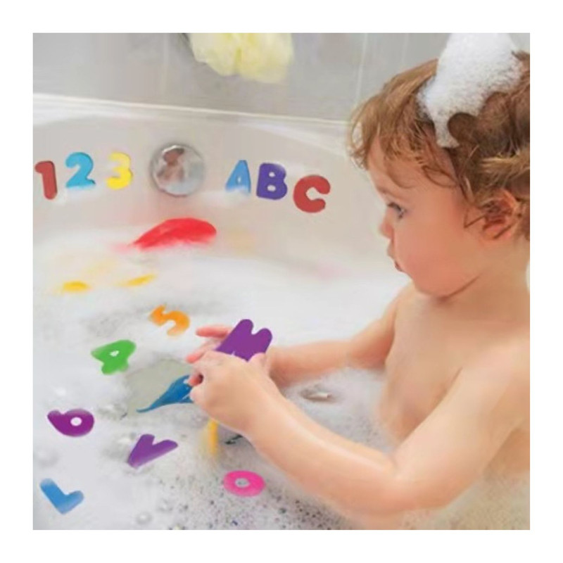 JUGUETE DIDÁCTICO DE LETRAS Y NÚMEROS FLOTANTES PARA BAÑO BEBÉ, 36 PCS - 8