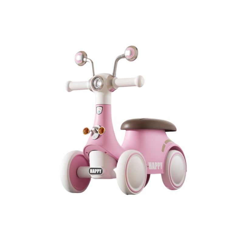 CORREPASILLOS AUTO ANDADOR INFANTIL CON LUCES Y MÚSICA CARACOL ROSADO - 1