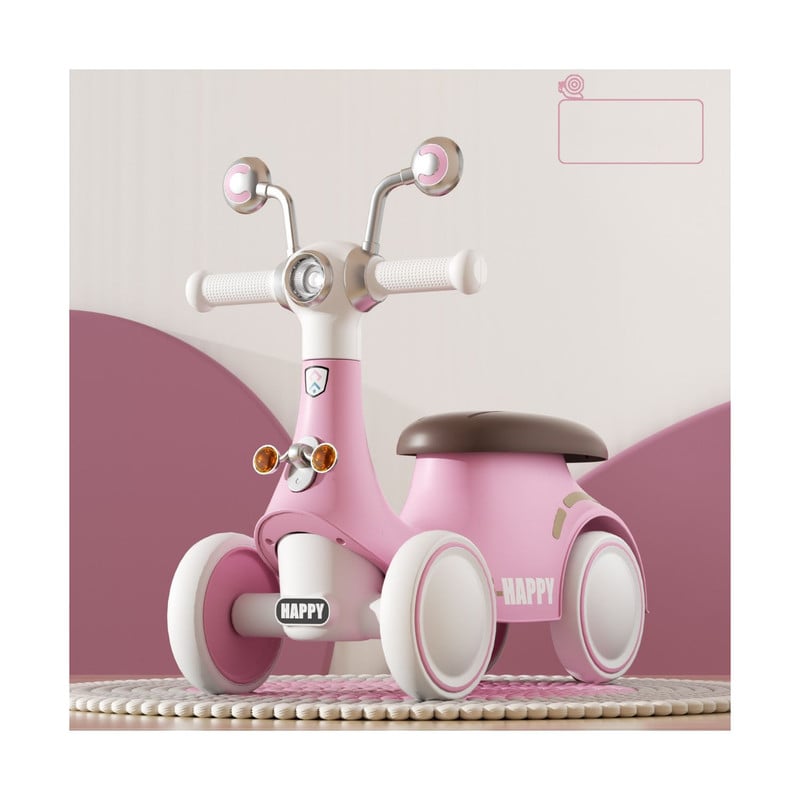 CORREPASILLOS AUTO ANDADOR INFANTIL CON LUCES Y MÚSICA CARACOL ROSADO - 2