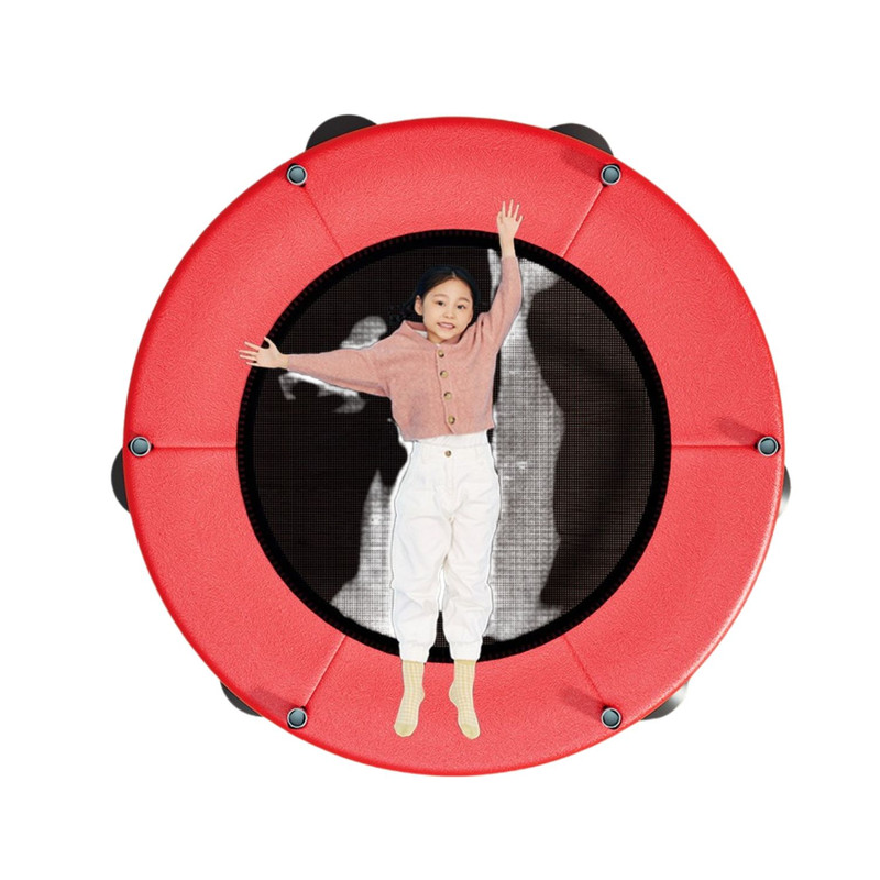 MINI TRAMPOLÍN CAMA ELÁSTICA 1.4M CON 5 JUGUETES CELESTE - 3