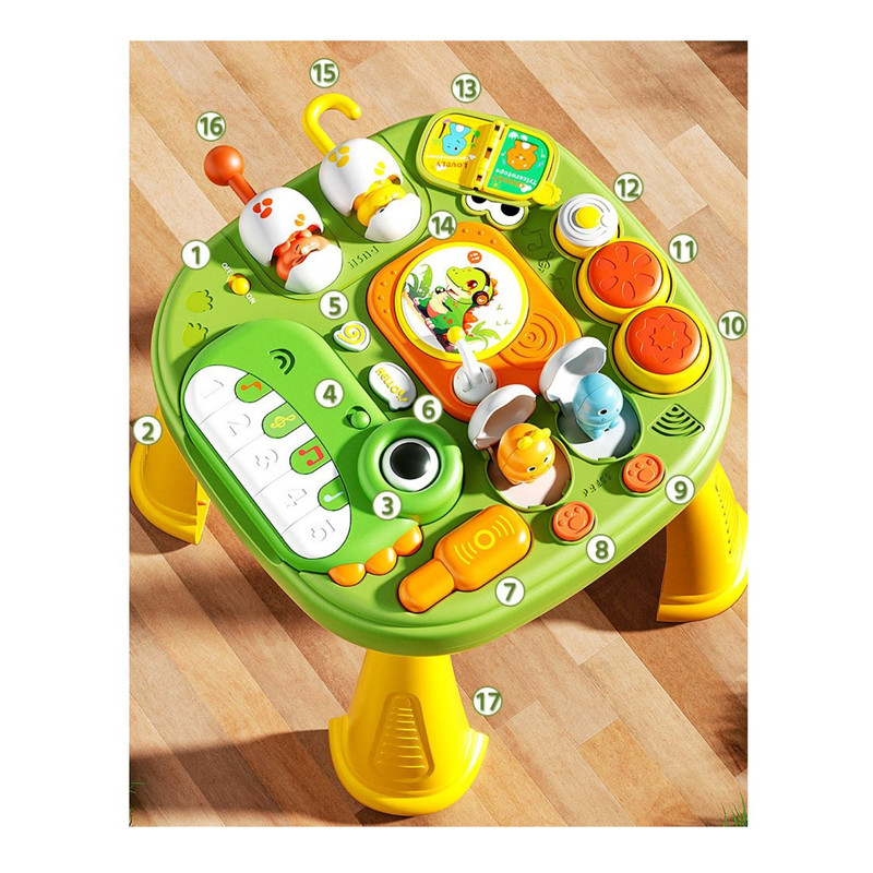 MESA INFANTIL CON 17 JUEGOS Y MUSICAL INTERACTIVA - 4