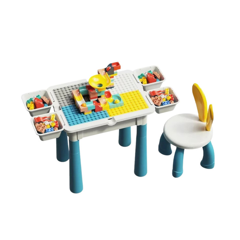 MESA INFANTIL BLOQUES DE JUEGOS MULTIFUNCIONAL 566 PIEZAS - 2