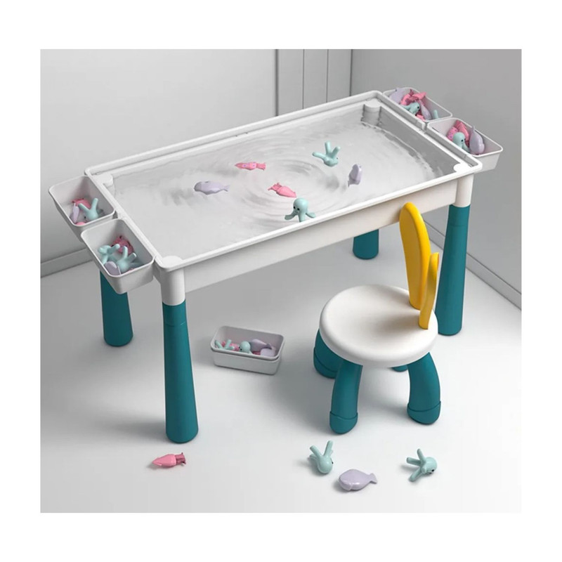 MESA INFANTIL BLOQUES DE JUEGOS MULTIFUNCIONAL 566 PIEZAS - 3