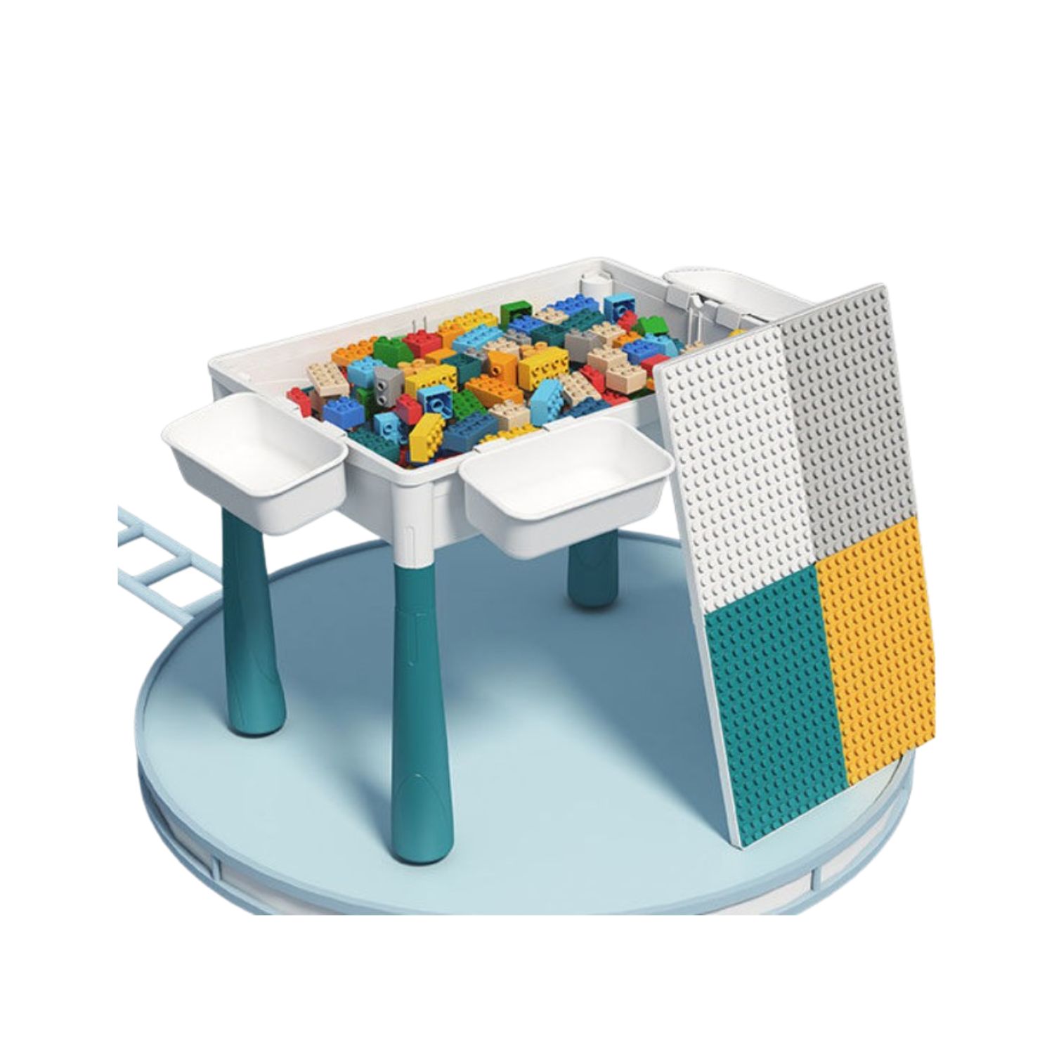 MESA INFANTIL BLOQUES DE JUEGOS MULTIFUNCIONAL 566 PIEZAS - 7
