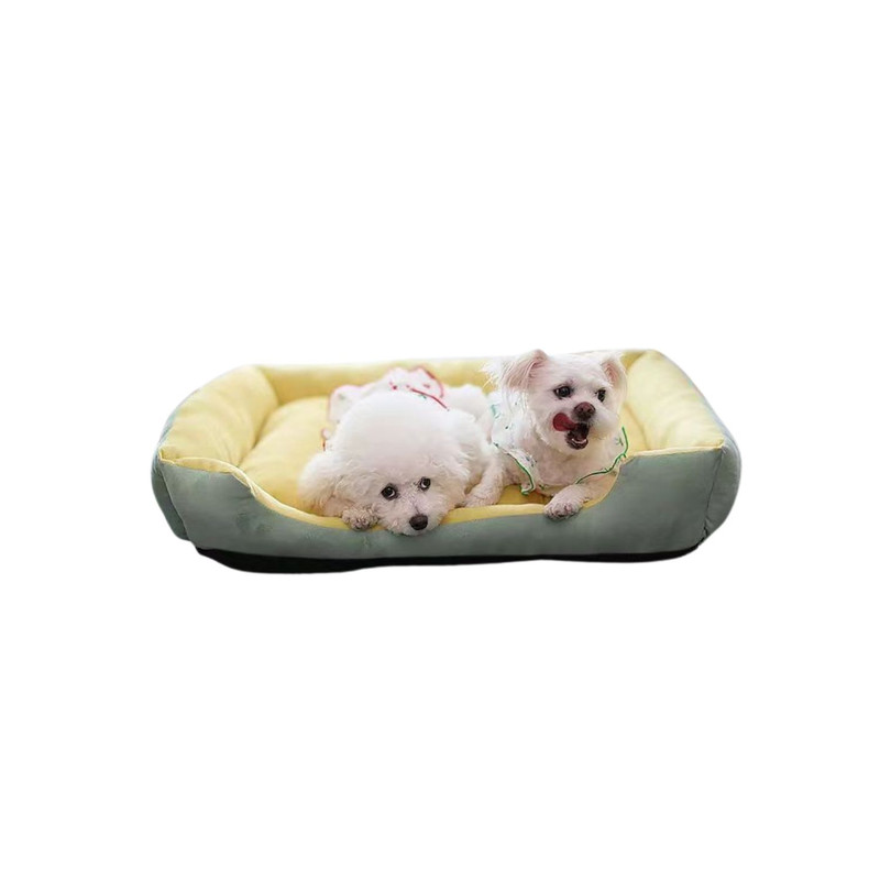 CAMA PARA MASCOTAS XL CON JUGUETE MÁXIMA COMODIDAD AMARILLA - 3