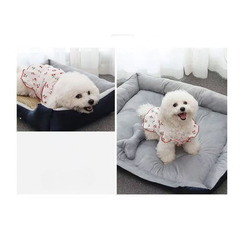 CAMA PARA MASCOTAS XL CON JUGUETE MÁXIMA COMODIDAD GRIS - 2