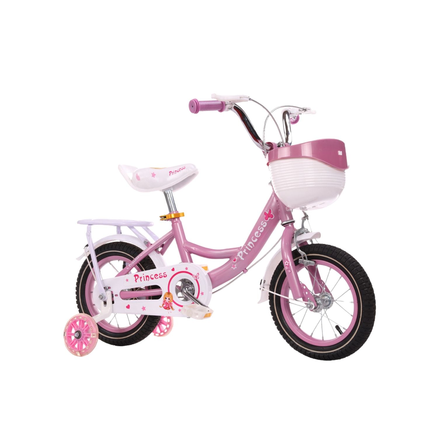 BICICLETA INFANTIL DE APRENDIZAJE ARO 12 – DISEÑO PRINCESA - 1
