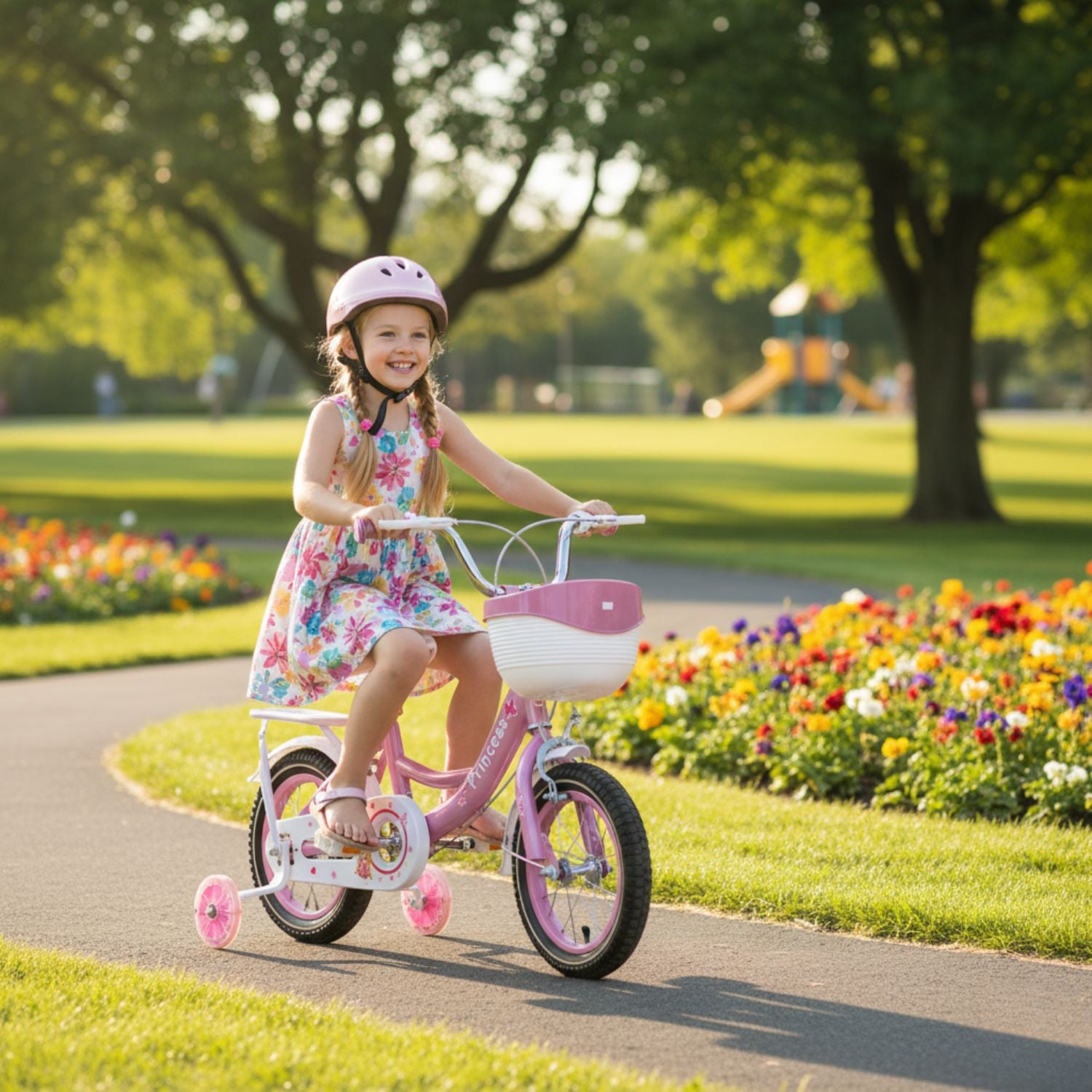 BICICLETA INFANTIL DE APRENDIZAJE ARO 12 – DISEÑO PRINCESA - 2